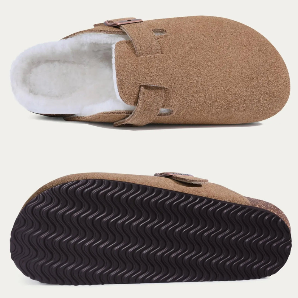 Chaussons Orthopédiques Suédés Réglables Femme | Chauds et Doux