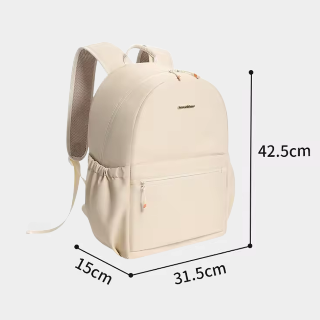 Sac à Dos Urbain Beige | Étanche et Compartiment pour Ordinateur Portable