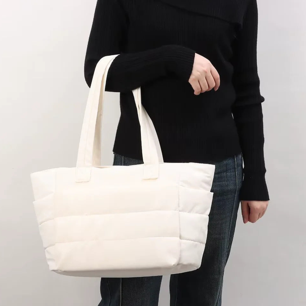 Grand Sac Cabas Matelassé Multi-Poches | Léger et Spacieux