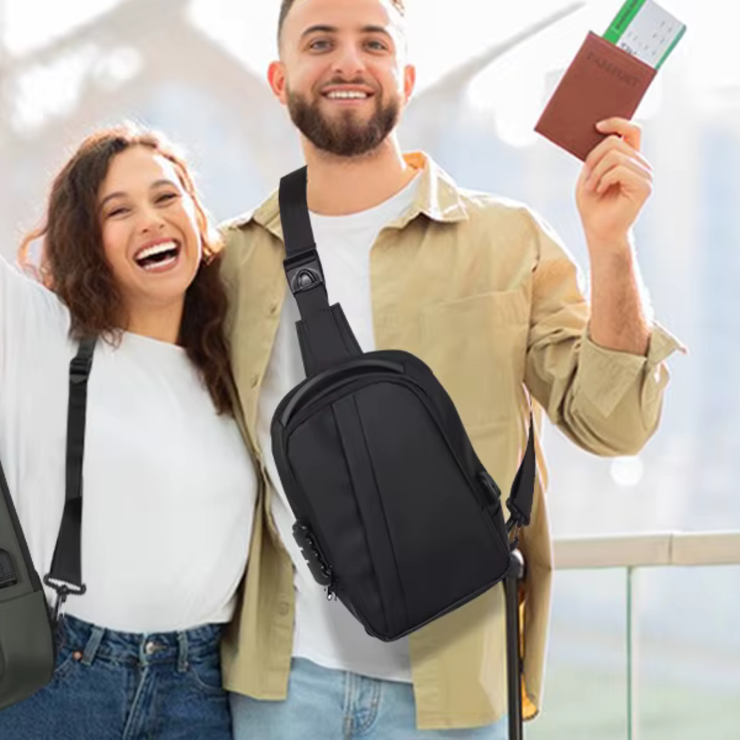 Sac Bandoulière pour Hommes Noir | Pour le travail et les activités de plein air