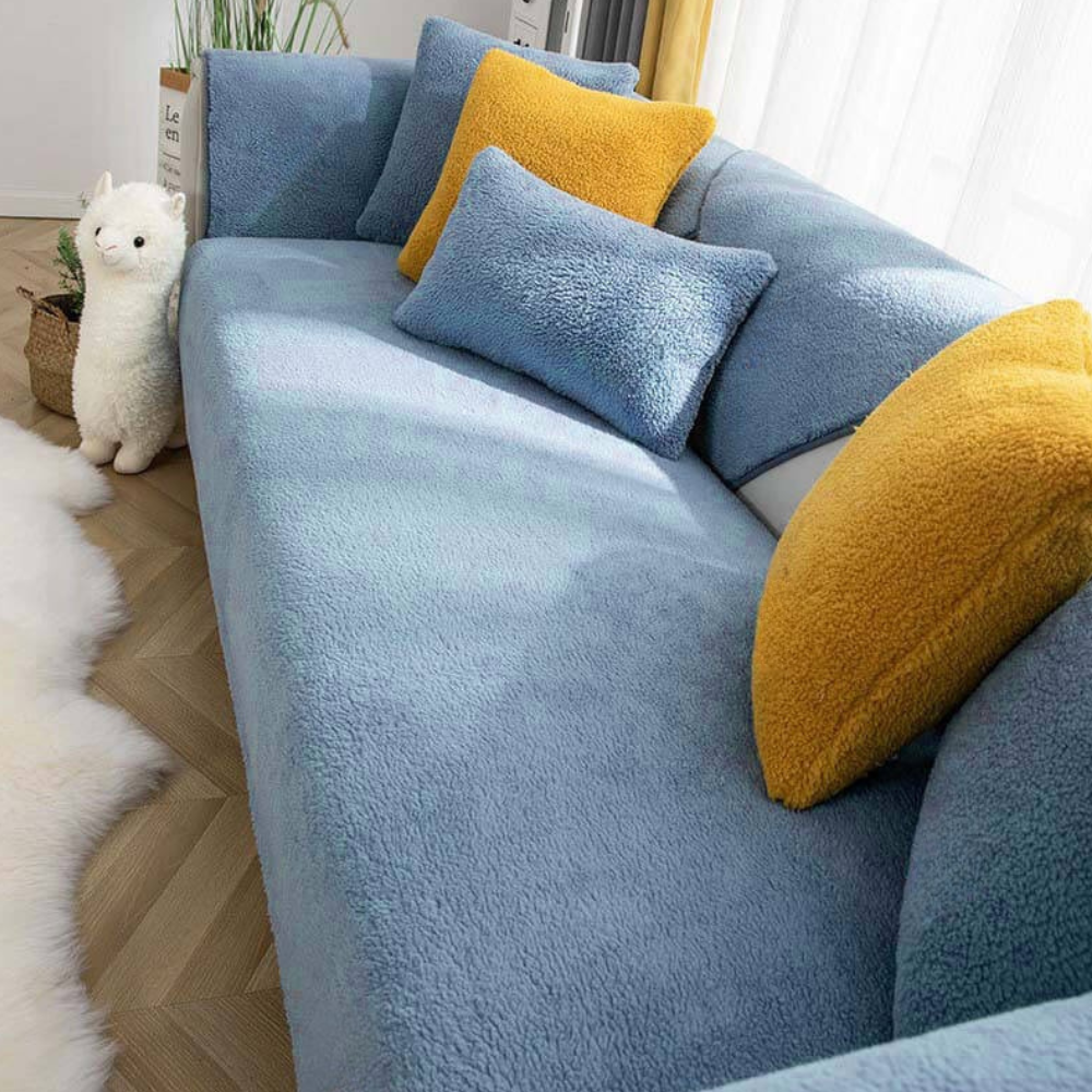 Housse de Canapé en Polaire Adaptée aux Animaux | Élégante, Anti-Taches