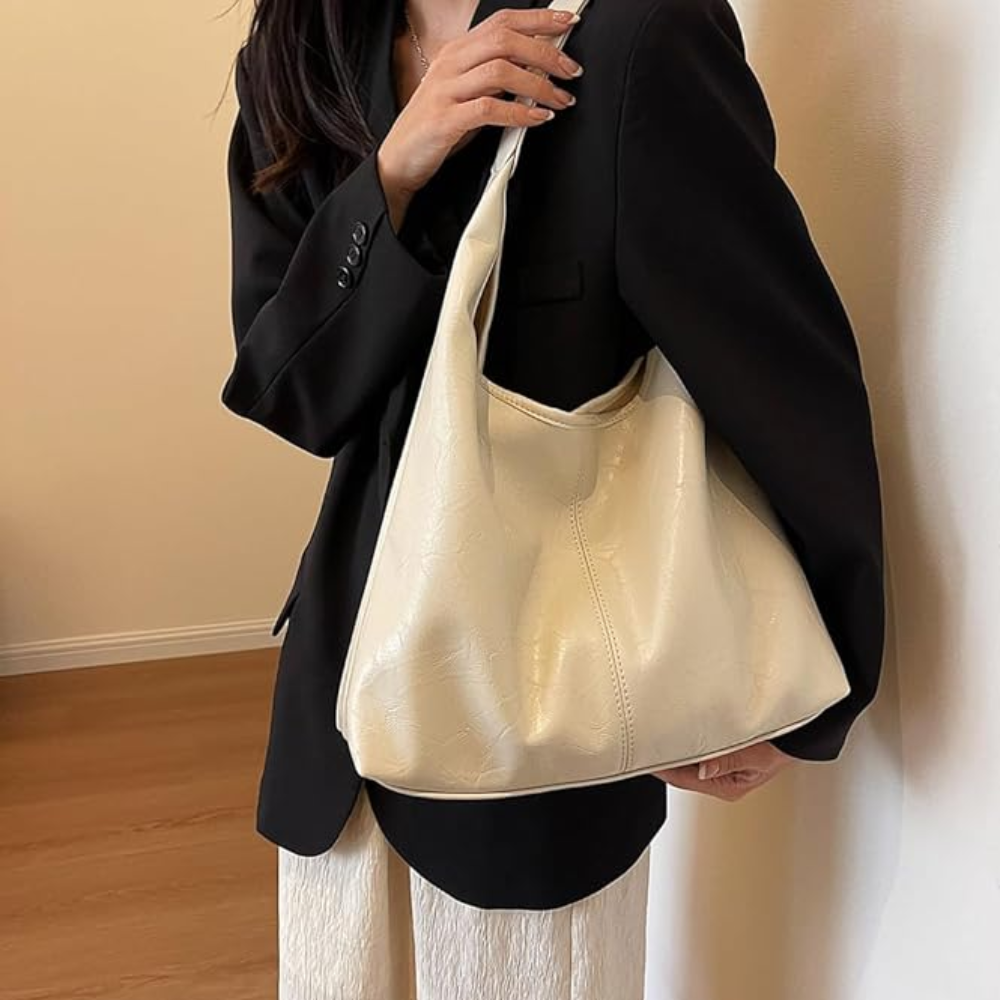 Sac Fourre-Tout en Cuir Vegan avec Pochette | Élégance Moderne