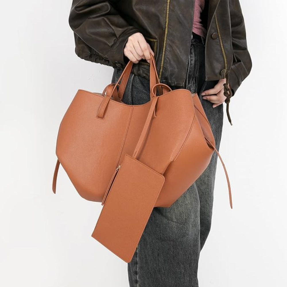 Sac Cabas Élégant en Similicuir | Sac Spacieux du Quotidien
