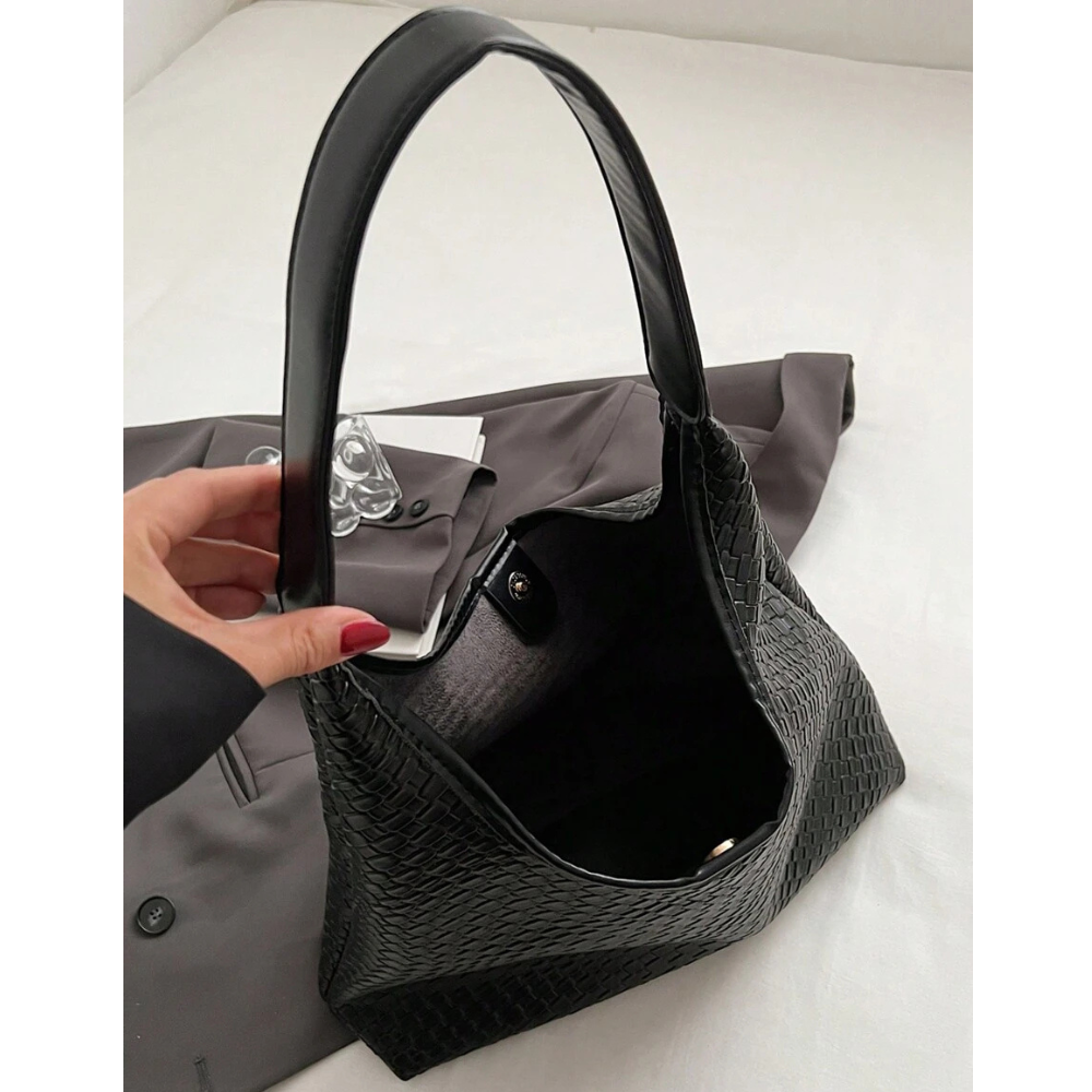 Sac Épaule Croco avec Pochette | Léger & Spacieux