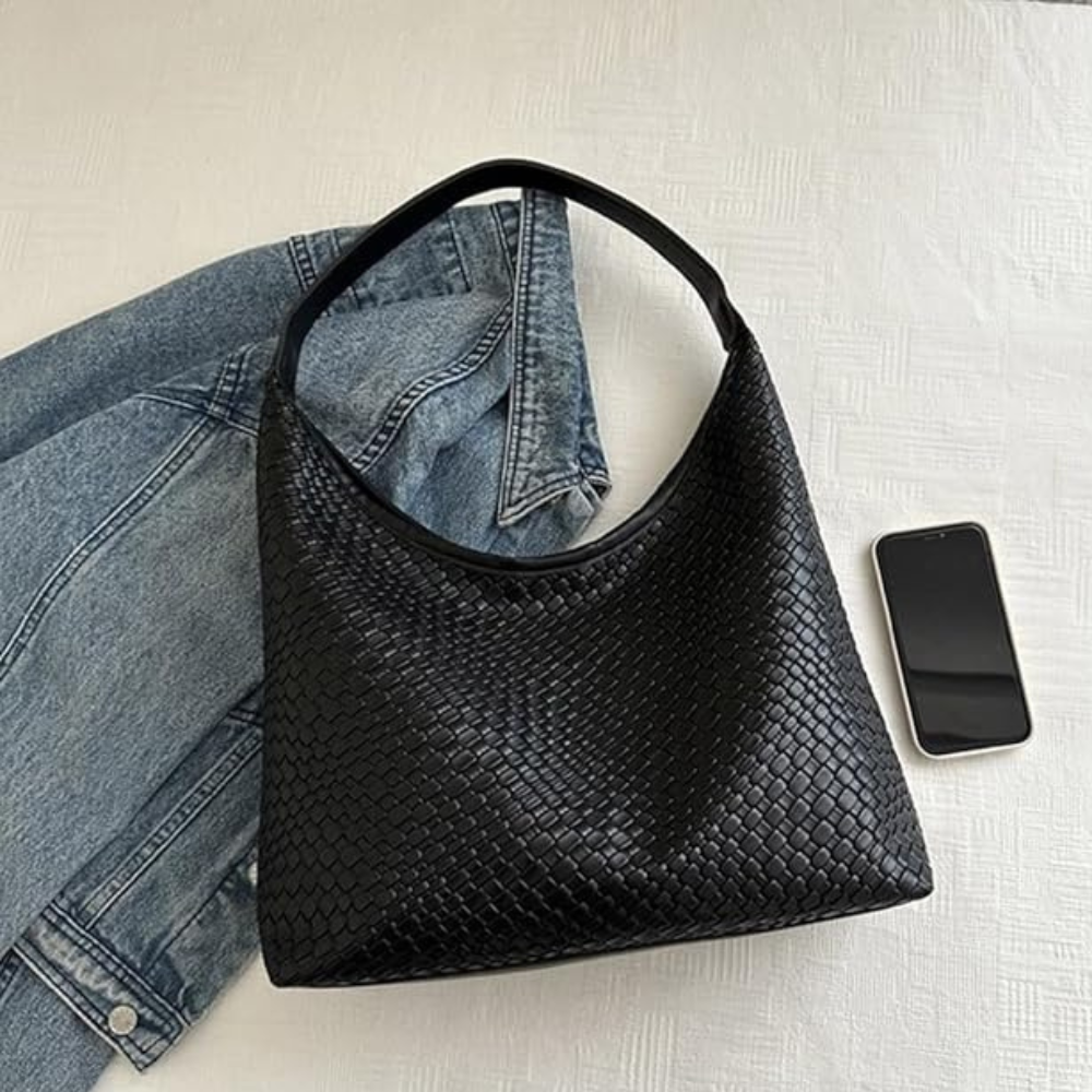 Sac Épaule Croco avec Pochette | Léger & Spacieux