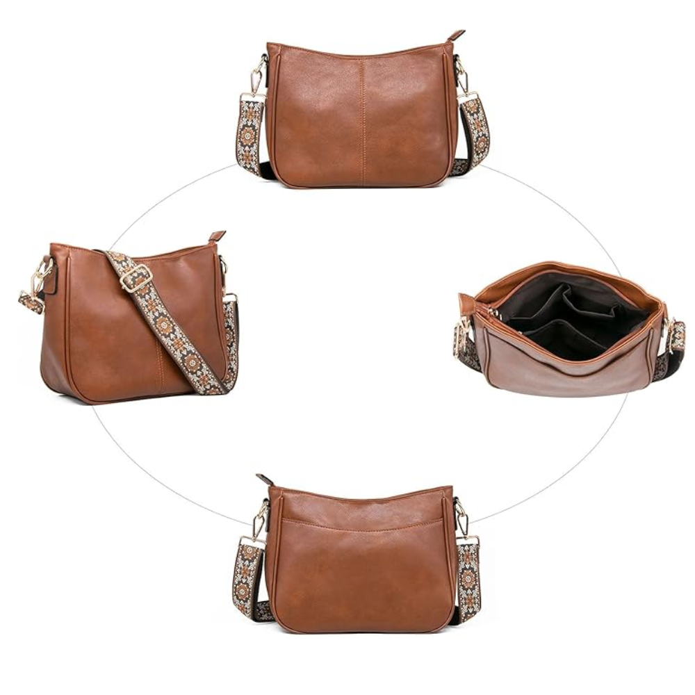 Sac Bandoulière En Cuir Végan Souple | Simple & Moderne