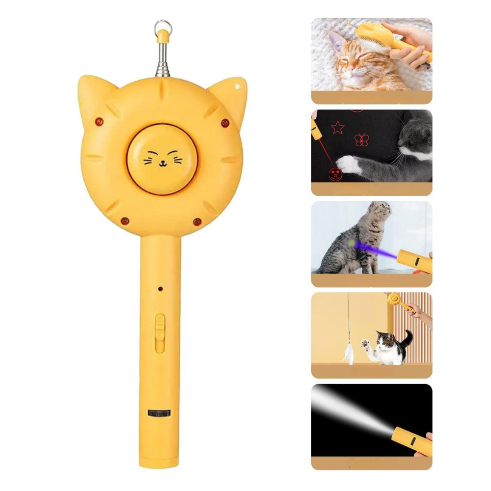 PurrfectEase Brosse Multifonction pour Chat | Toilettage, Jeu & Détente