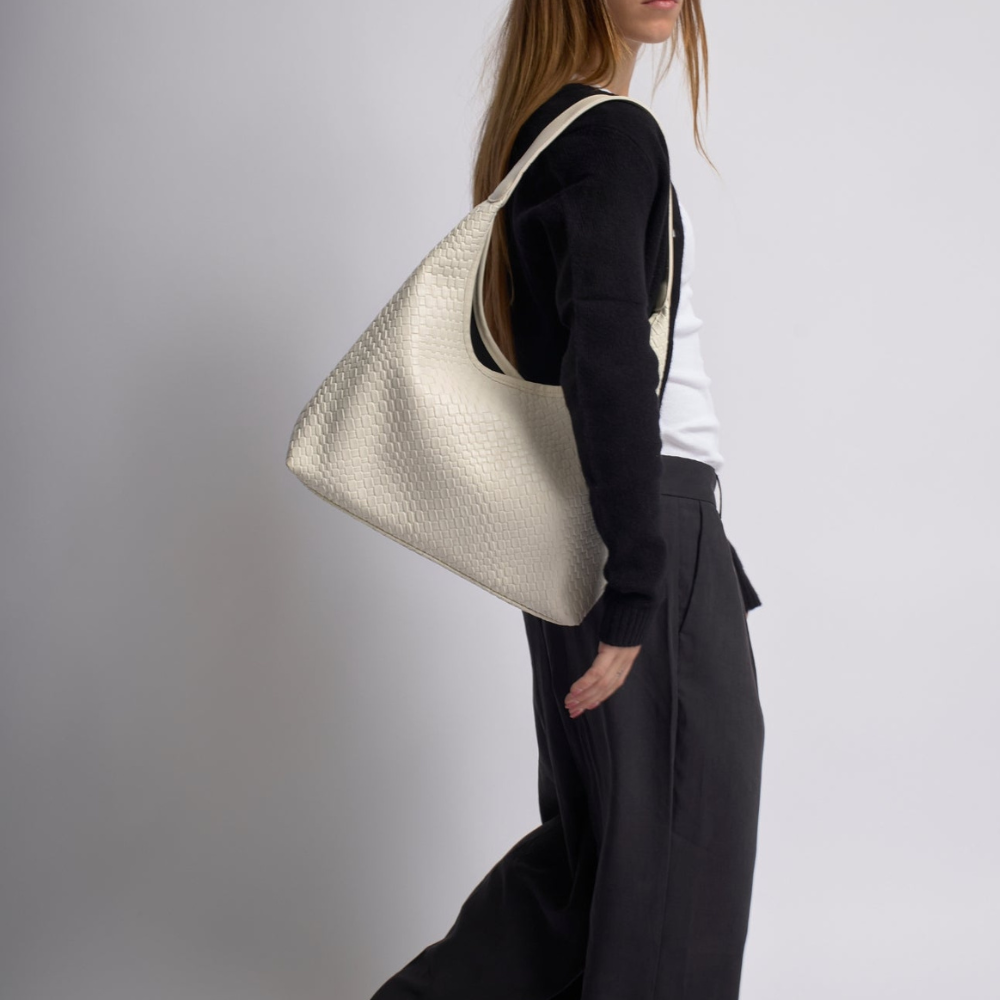Sac Épaule Croco avec Pochette | Léger & Spacieux