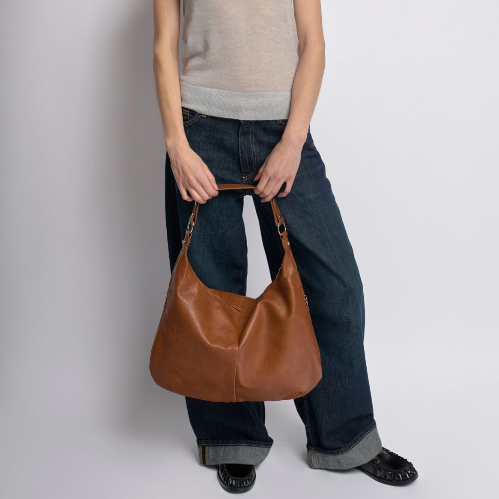 Sac Épaule Élégant en Cuir Végan | Essentiel Quotidien Léger
