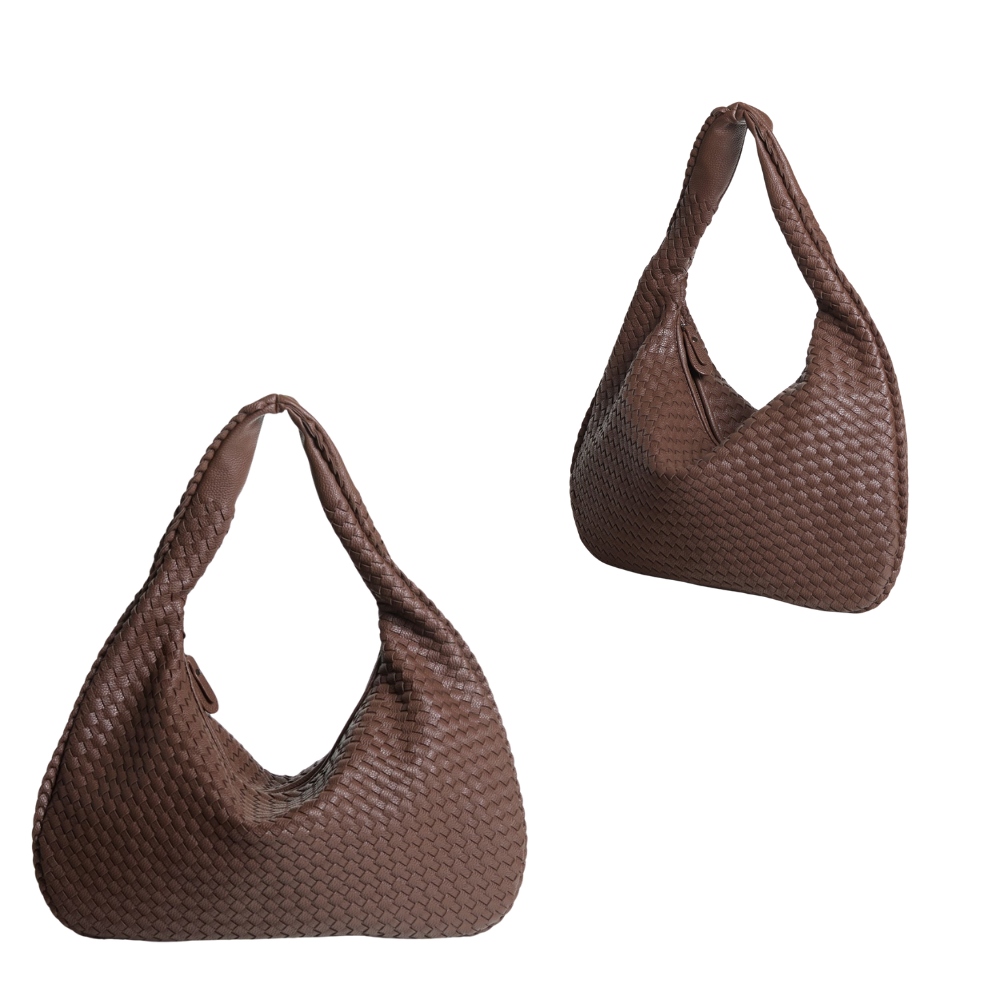 Sac Bandoulière en Cuir Vegan Tressé pour Femme | Élégant et Classique