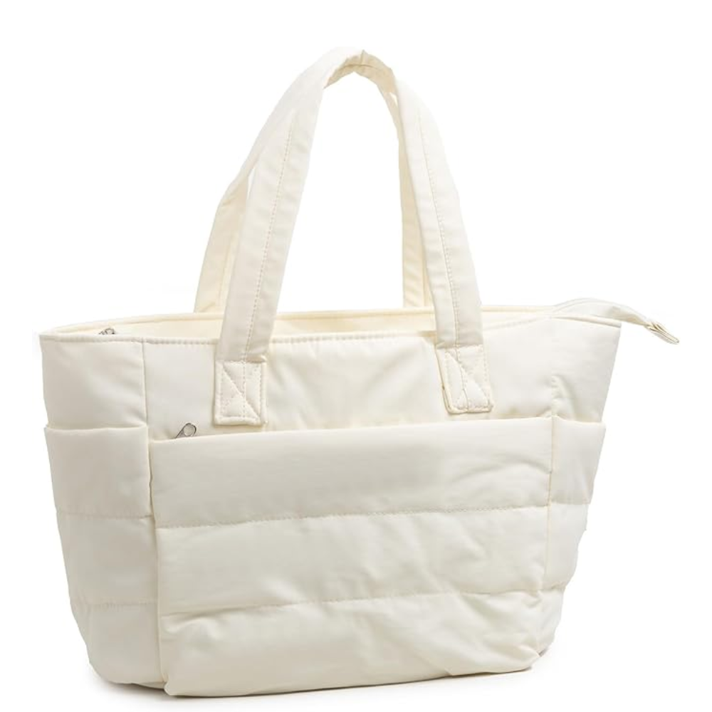 Grand Sac Cabas Matelassé Multi-Poches | Léger et Spacieux