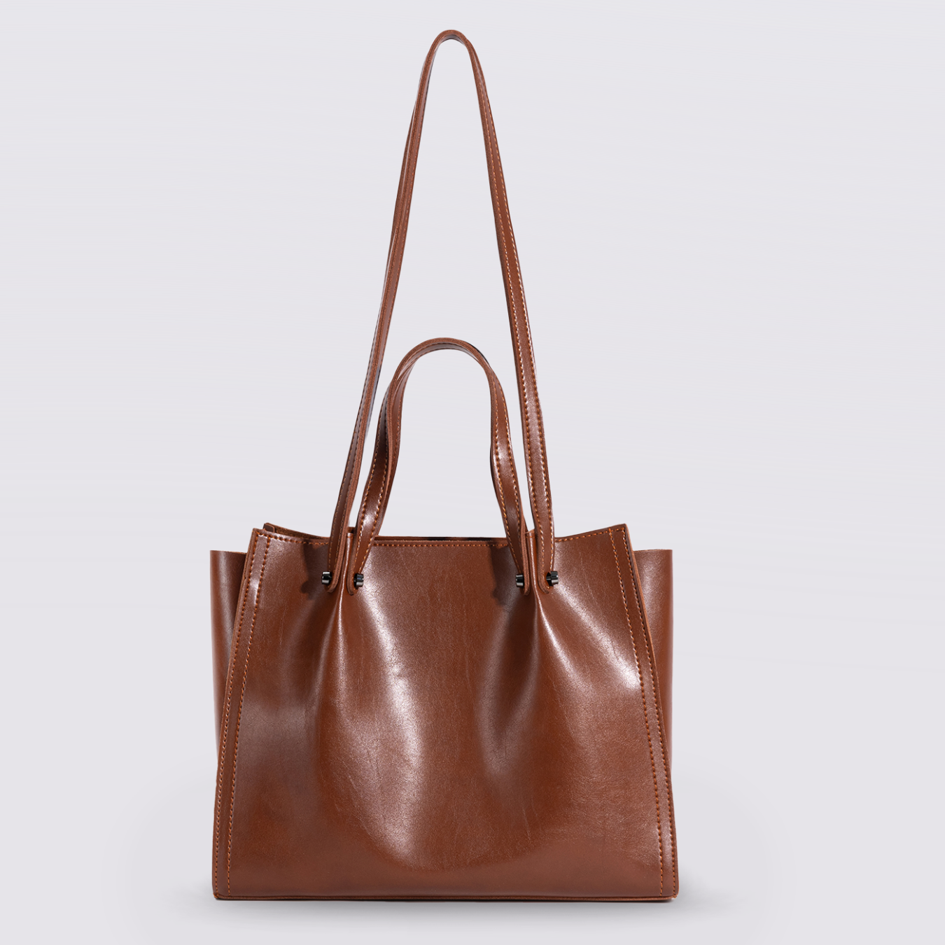 VilleTote Sac à Main Femme Marron | Sac Bandoulière Tote Bag