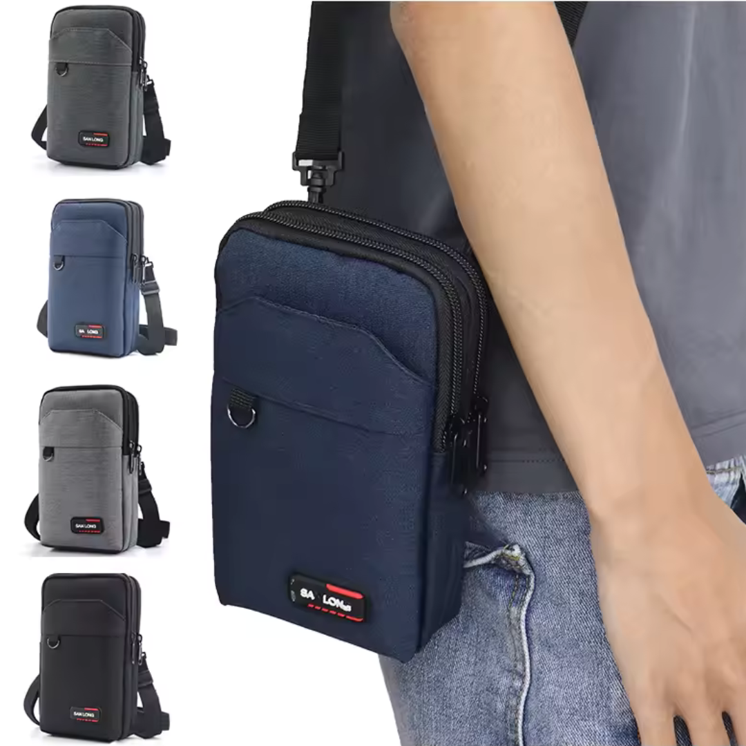 UrbanRunner Gris | Sac Banane Étanche Voyage et Sport pour Hommes