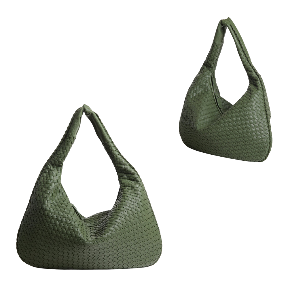 Sac Bandoulière en Cuir Vegan Tressé pour Femme | Élégant et Classique