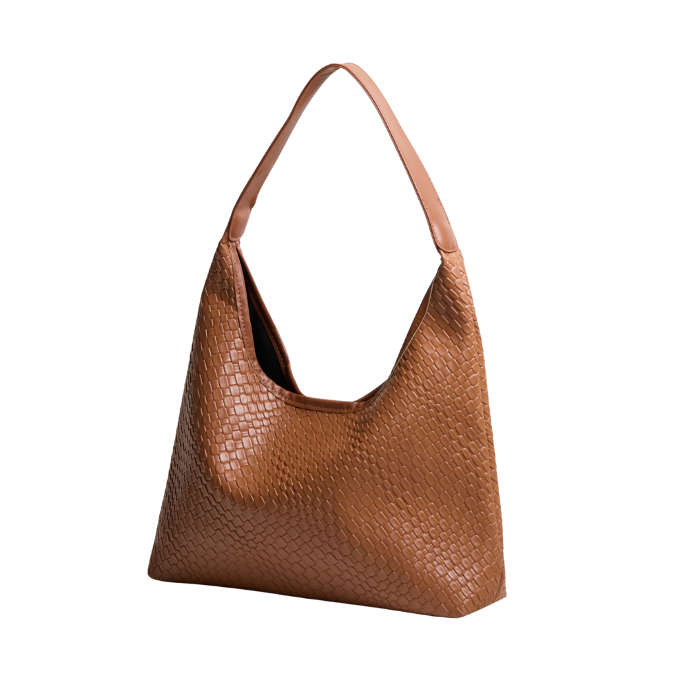 Sac Épaule Croco avec Pochette | Léger & Spacieux
