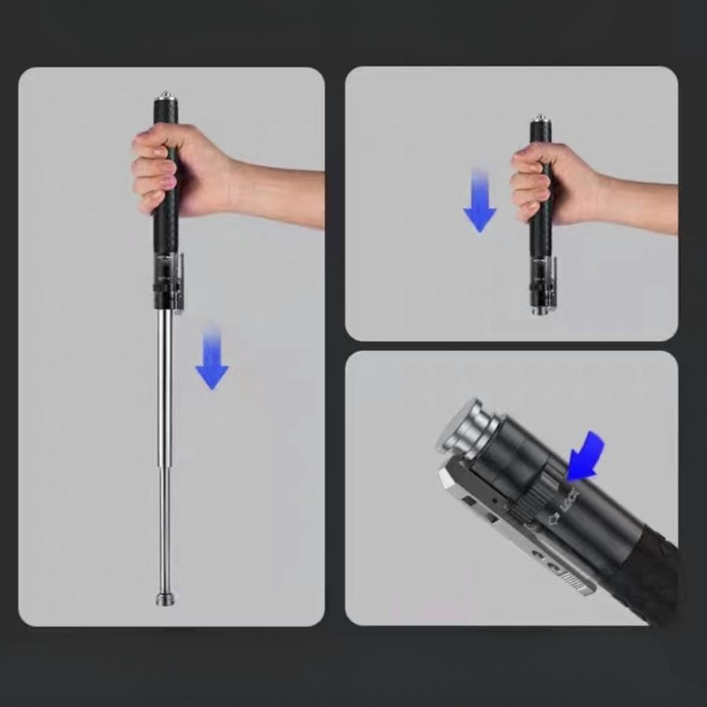 Bâton de Randonnée Automatique avec LED | Sécurité et Confort Optimal
