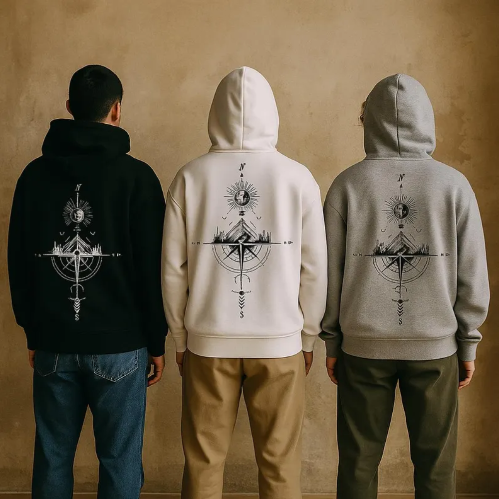 François - Géométrique Veste Pull à Capuche