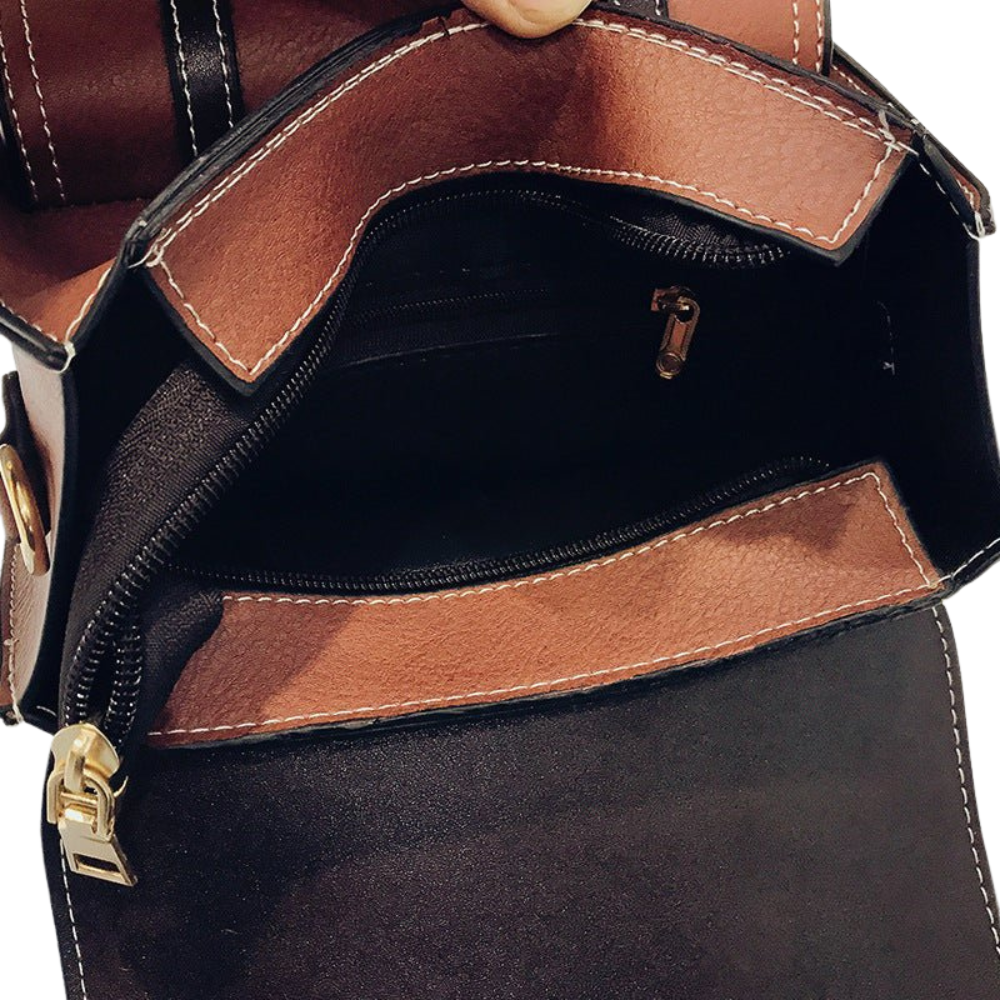 Sac à Dos Mini Classique 2-en-1 | Style Vintage en Similicuir Végan