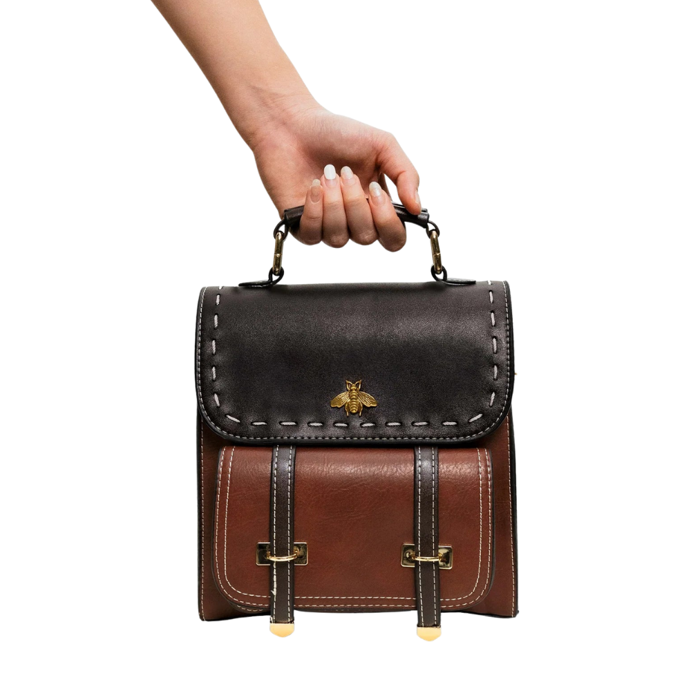 Sac à Dos Mini Classique 2-en-1 | Style Vintage en Similicuir Végan