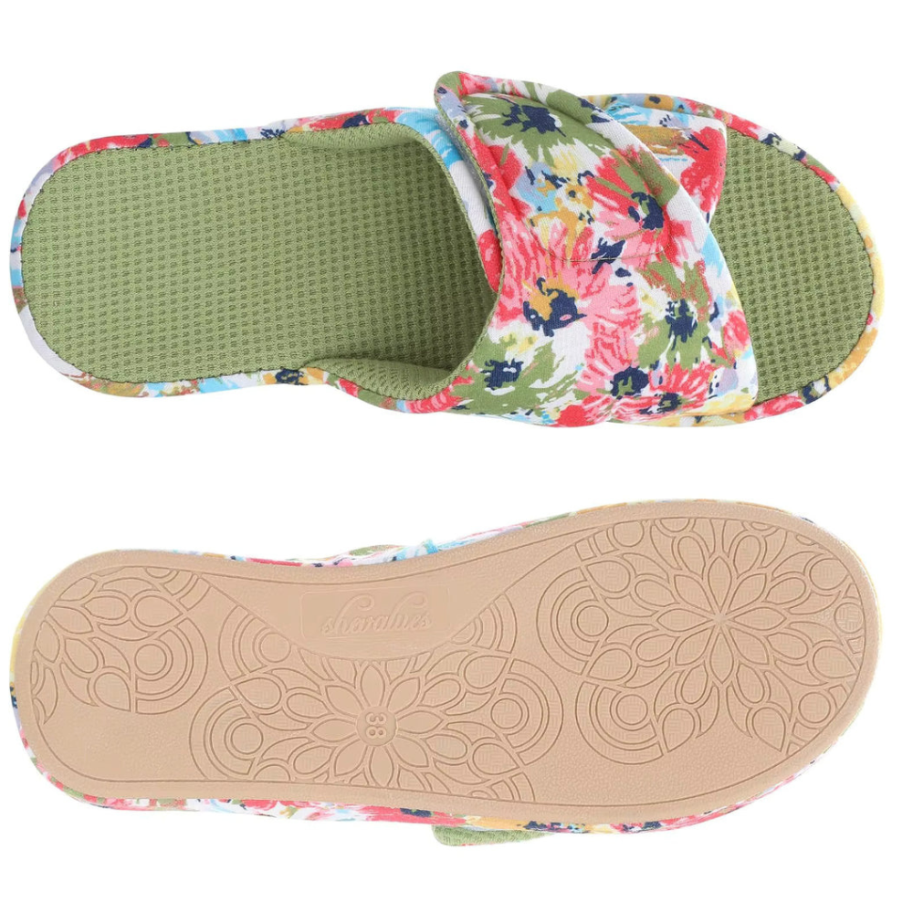 Chaussons Orthopédiques en Tricot Côtelé Imprimé pour Femmes| Doux, Flexibles