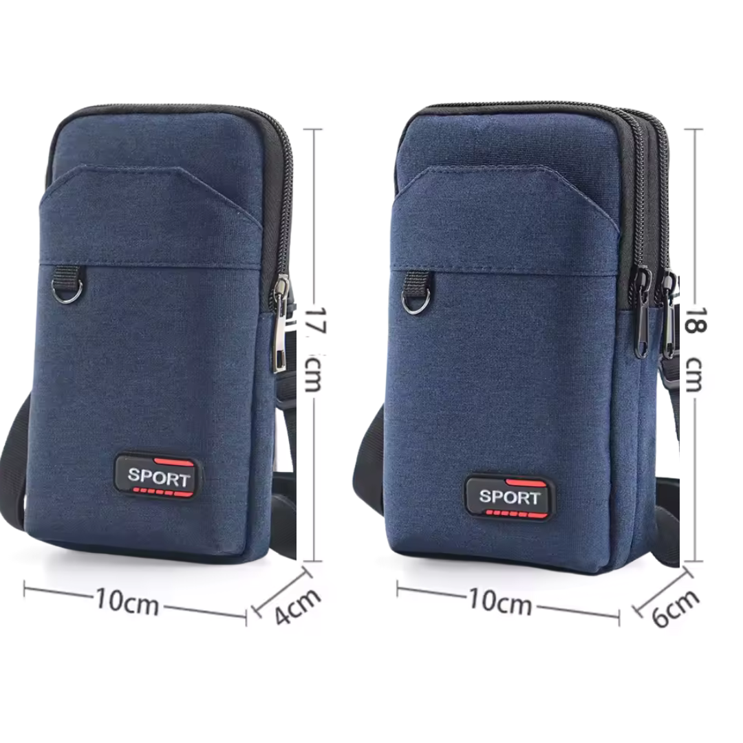 UrbanRunner Bleu | Sac Banane Étanche Voyage et Sport pour Hommes