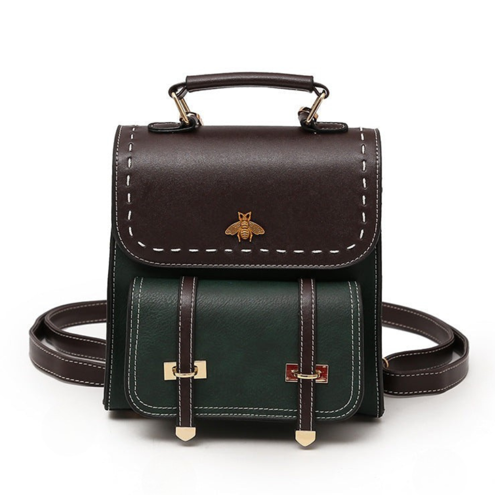 Sac à Dos Mini Classique 2-en-1 | Style Vintage en Similicuir Végan