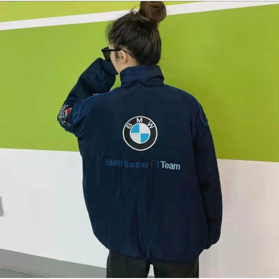 Veste Bomber BMW Racing Unisexe | Veste Vintage Inspirée Motorsport