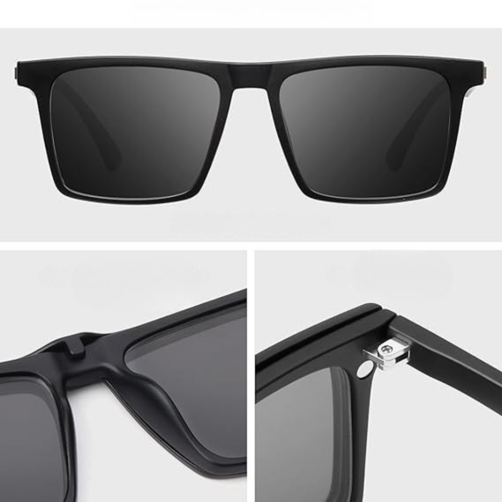 Lunettes Modulaires Aimantées – 5-en-1 Verres Polarisés Anti-Fatigue