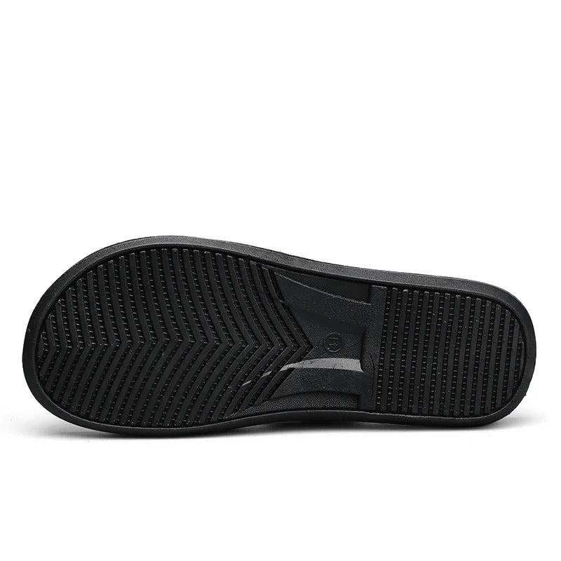 Tong orthopédique homme style tressé léger