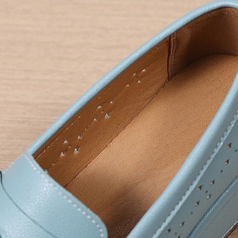Mocassin orthopédique femme ajouré respirant