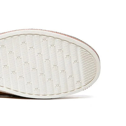 Mocassin orthopédique homme couture contrastée