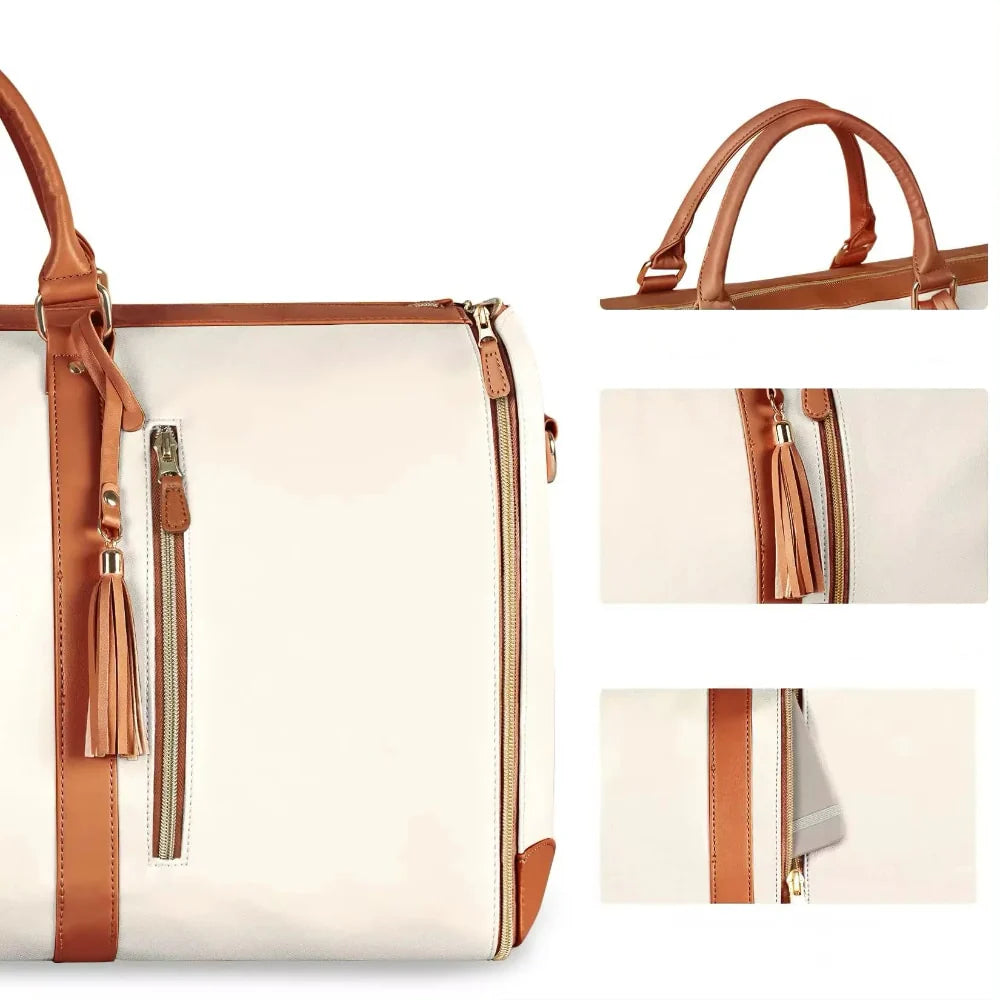 Pli'Voyage Beige Marron | Ultra-léger Durable Élégant Pratique Pliable et Compact