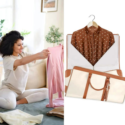 Pli'Voyage Beige Marron | Ultra-léger Durable Élégant Pratique Pliable et Compact