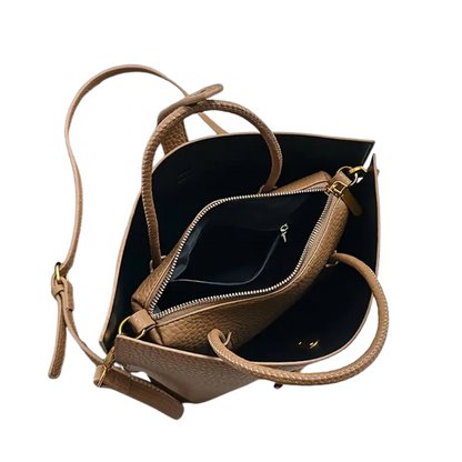 Sac Bandoulière Minimaliste avec Pochette Intérieure | Sac à Main Léger