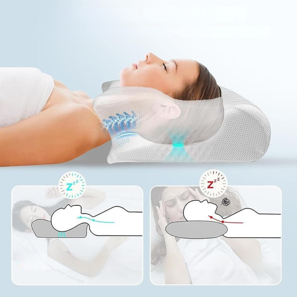 Oreiller Ergonomique de Soutien Cervical | Soutien Nuque & Soulagement Douleur