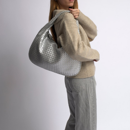 Sac Bandoulière en Cuir Vegan Tressé pour Femme | Élégant et Classique