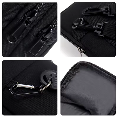 UrbanRunner Noir | Sac Banane Étanche Voyage et Sport pour Hommes