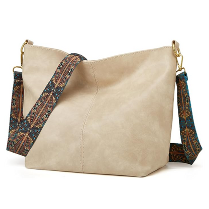 Sac Bandoulière Bohème 2-en-1 en Cuir Vegan | Écologique & Léger