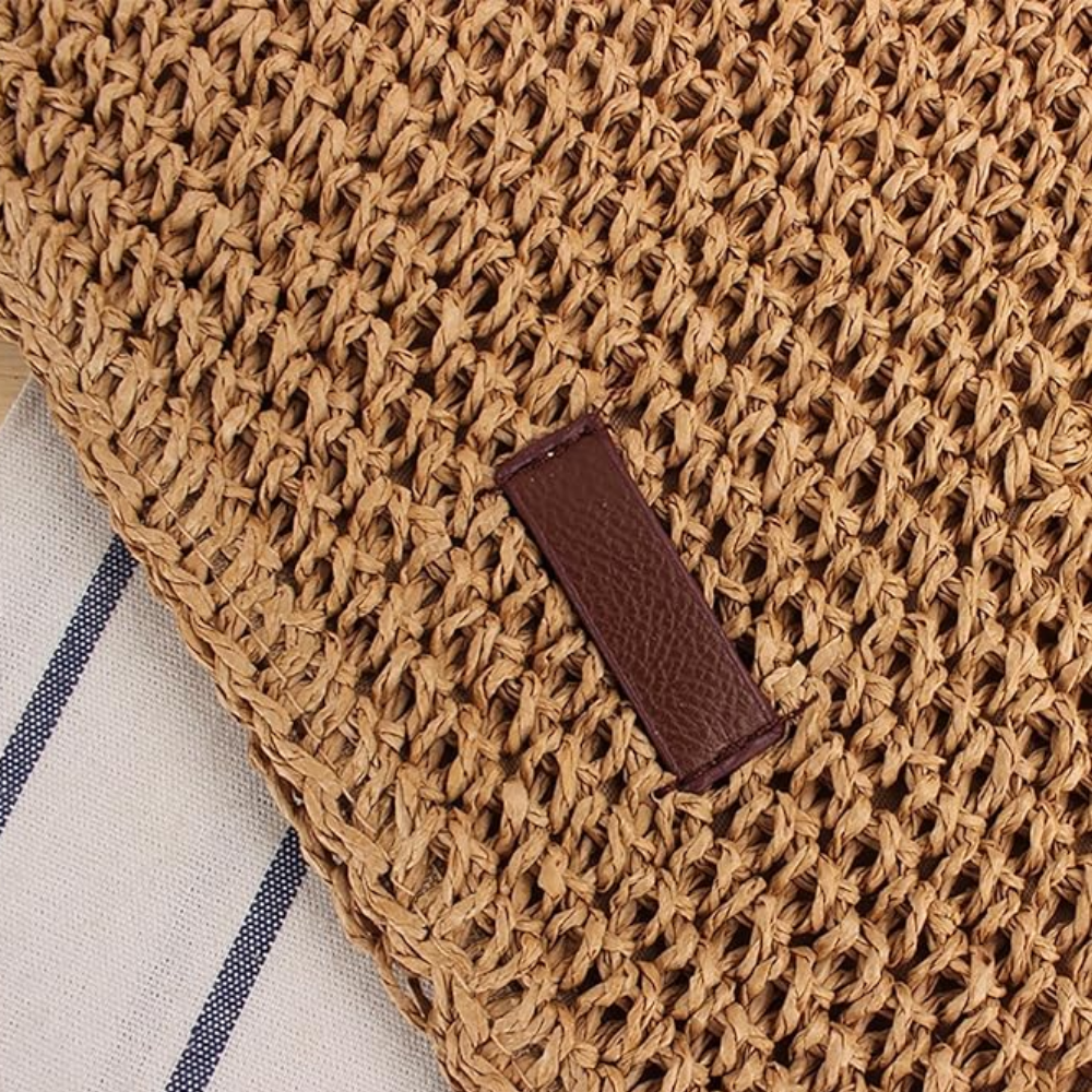 Sac D’Épaule Estival En Paille Tressée | Décontracté & Léger