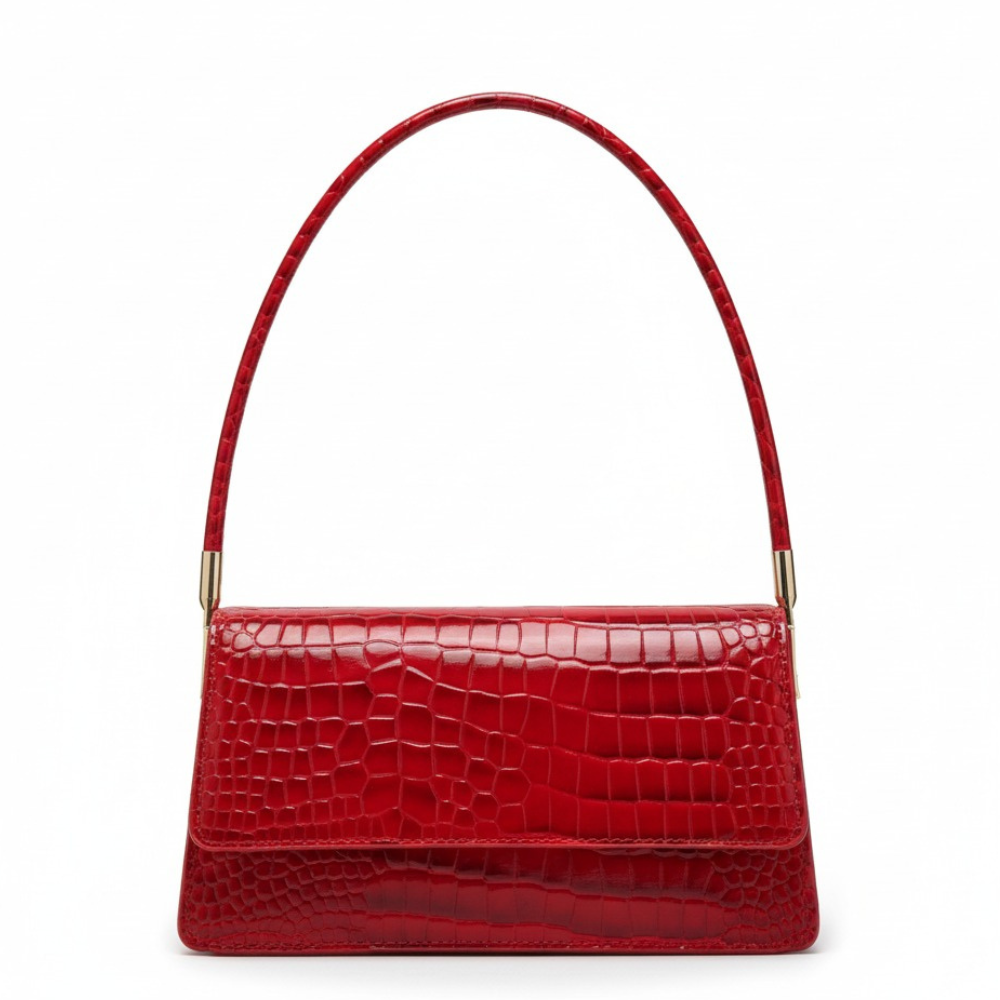 Sac à Main Classique à Motif Croco | Sac Bandoulière Élégant, Raffiné