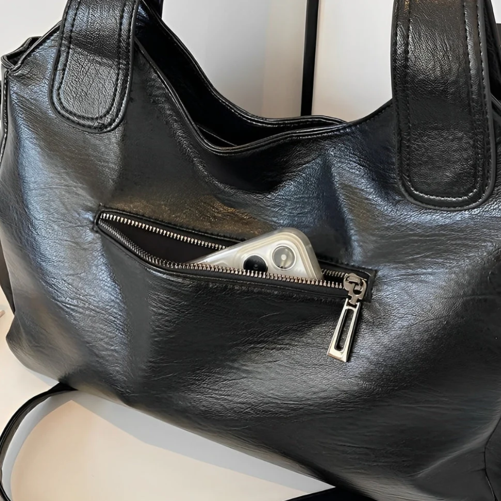 Sac à Main Multi-Poches avec Bandoulière | Similicuir Léger et Spacieux