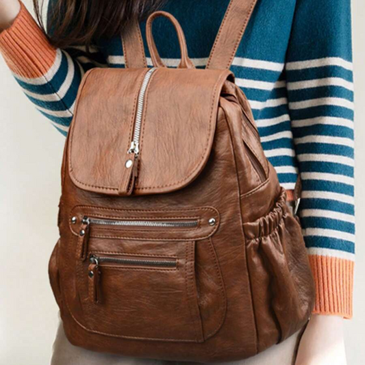 Sac à Dos Classique Femme en Cuir Vegan | Stylé & Léger