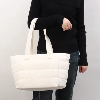 Grand Sac Cabas Matelassé Multi-Poches | Léger et Spacieux