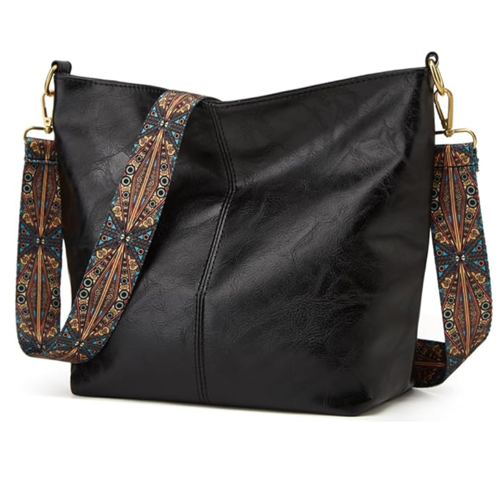 Sac Bandoulière Bohème 2-en-1 en Cuir Vegan | Écologique & Léger