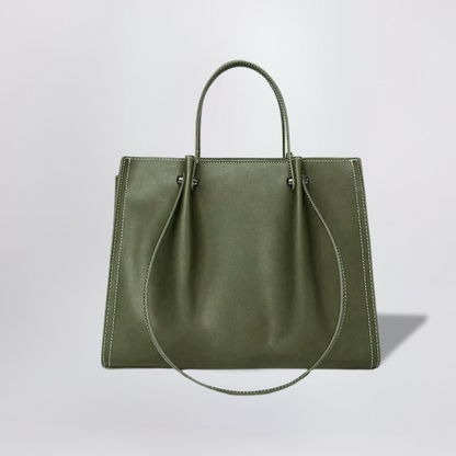 VilleTote Sac à Main Femme vert olive | Sac Bandoulière Tote Bag
