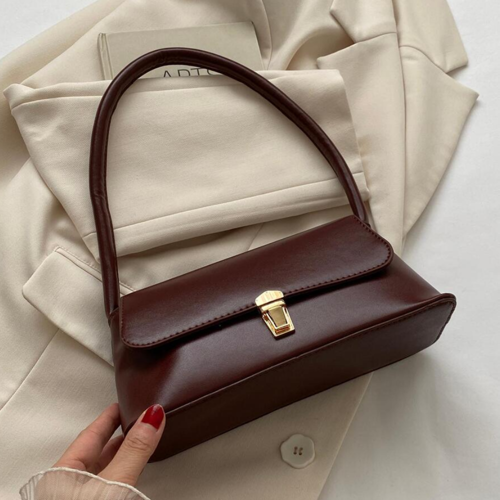 Sac à Main Baguette Minimaliste | Sac d’Épaule Élégant, Tendance