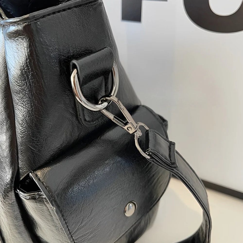 Sac à Main Multi-Poches avec Bandoulière | Similicuir Léger et Spacieux