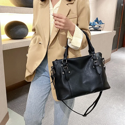 Sac à Main Bandoulière Élégant En Cuir PU Souple | Léger, Spacieux