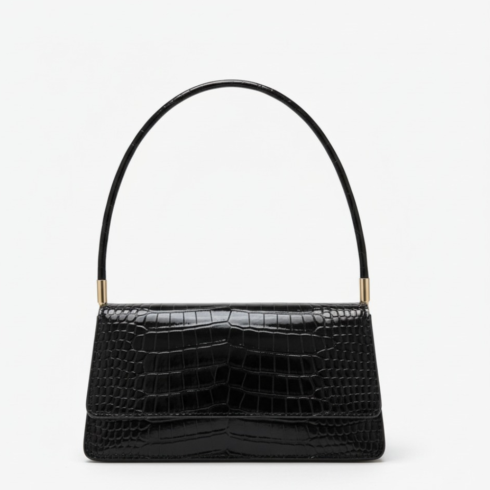Sac à Main Classique à Motif Croco | Sac Bandoulière Élégant, Raffiné