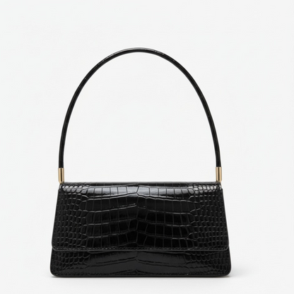 Sac à Main Classique à Motif Croco | Sac Bandoulière Élégant, Raffiné